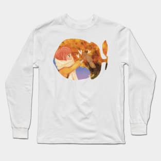 In a Beautiful Fall Park Long Sleeve T-Shirt